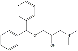 1-(Diphenylmethoxy)-3-dimethylamino-2-propanol Struktur