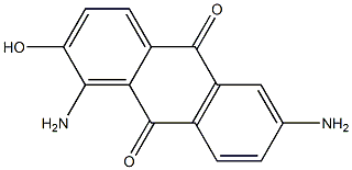 2-Hydroxy-1,6-diaminoanthraquinone Struktur