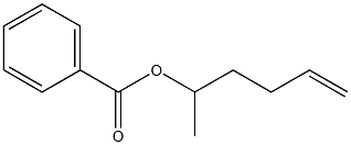 Benzoic acid 1-methyl-4-pentenyl ester Struktur