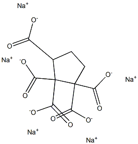 1,1,2,2,3-Cyclopentanepentacarboxylic acid pentasodium salt Struktur