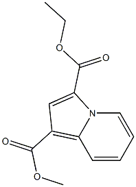 Indolizine-1,3-dicarboxylic acid 1-methyl 3-ethyl ester Struktur