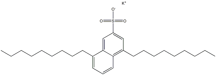 4,8-Dinonyl-2-naphthalenesulfonic acid potassium salt Struktur