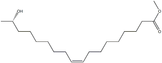 [Z,S,(+)]-17-Hydroxy-9-octadecenoic acid methyl ester Struktur