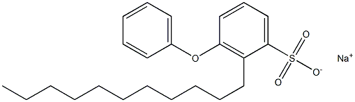 3-Phenoxy-2-undecylbenzenesulfonic acid sodium salt Struktur