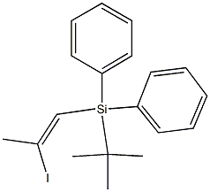 1-[Diphenyl(tert-butyl)silyl]-2-iodo-1-propene Struktur