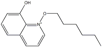 8-Hydroxy-1-hexyloxyquinolinium Struktur