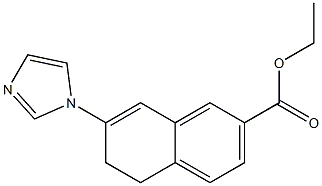 5,6-Dihydro-7-(1H-imidazol-1-yl)naphthalene-2-carboxylic acid ethyl ester Struktur