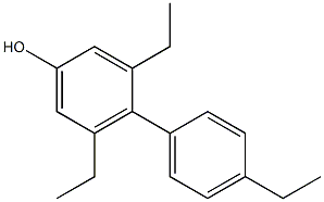 3,5-Diethyl-4-(4-ethylphenyl)phenol Struktur