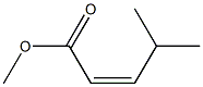 (Z)-4-Methyl-2-pentenoic acid methyl ester Struktur