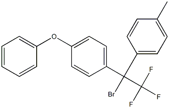 1-Bromo-1-(4-phenoxyphenyl)-1-(4-methylphenyl)-2,2,2-trifluoroethane Struktur