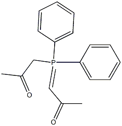 Diphenyl(2-oxopropyl)(2-oxopropylidene)phosphorane Struktur