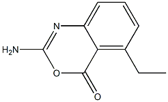 2-Amino-5-ethyl-4H-3,1-benzoxazin-4-one Struktur