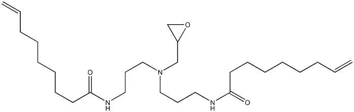 N,N'-[(Oxiran-2-ylmethylimino)bis(3,1-propanediyl)]bis(8-nonenamide) Struktur