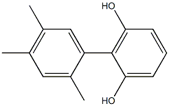 2-(2,4,5-Trimethylphenyl)benzene-1,3-diol Struktur