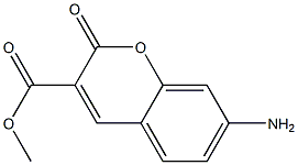 7-Amino-2-oxo-2H-1-benzopyran-3-carboxylic acid methyl ester Struktur