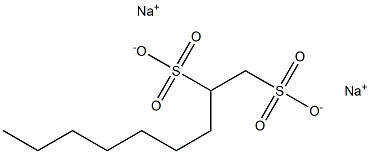 1,2-Nonanedisulfonic acid disodium salt Struktur