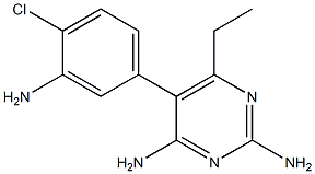 5-(3-Amino-4-chlorophenyl)-6-ethyl-2,4-pyrimidinediamine Struktur