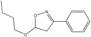 4,5-Dihydro-3-phenyl-5-butoxyisoxazole Struktur