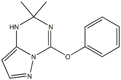 4-(Phenoxy)-2,2-dimethyl-1,2-dihydropyrazolo[1,5-a]-1,3,5-triazine Struktur