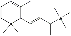 2,4,4-Trimethyl-3-[(E)-3-trimethylsilyl-1-butenyl]cyclohexene Struktur