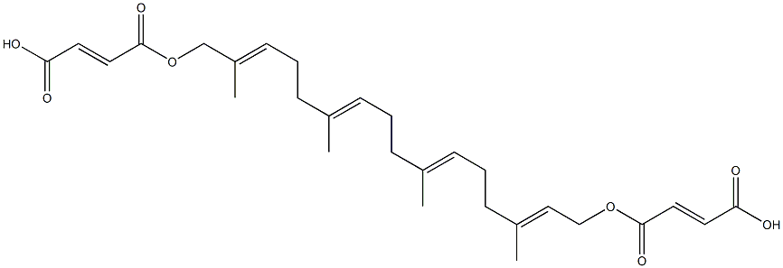 (2E,6E,10E,14E)-3,7,11,15-Tetramethyl-2,6,10,14-hexadecatetrene-1,16-diol bis[(2E)-3-(hydroxycarbonyl)acrylate] Struktur