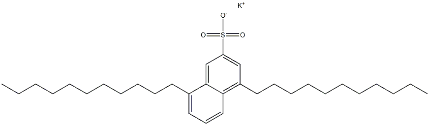 4,8-Diundecyl-2-naphthalenesulfonic acid potassium salt Struktur