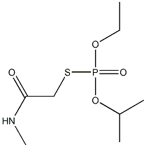 Thiophosphoric acid O-isopropyl O-ethyl S-(N-methylcarbamoylmethyl) ester Struktur