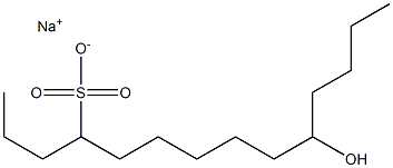 10-Hydroxytetradecane-4-sulfonic acid sodium salt Struktur