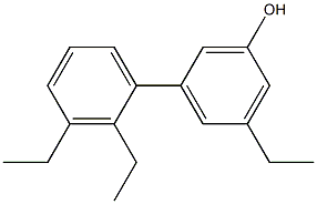 3-Ethyl-5-(2,3-diethylphenyl)phenol Struktur