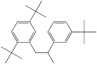 1-(2,5-Di-tert-butylphenyl)-2-(3-tert-butylphenyl)propane Struktur