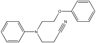 N-(2-Cyanoethyl)-N-(2-phenoxyethyl)aniline Struktur