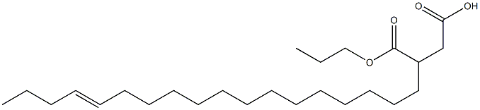 3-(14-Octadecenyl)succinic acid 1-hydrogen 4-propyl ester Struktur