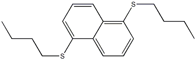 1,5-Di(butylthio)naphthalene Struktur