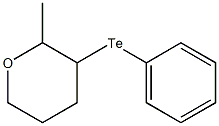 2-Methyl-3-phenyltellurotetrahydro-2H-pyran Struktur