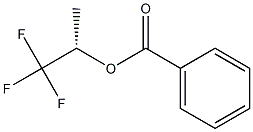 (+)-Benzoic acid (S)-1-(trifluoromethyl)ethyl ester Struktur