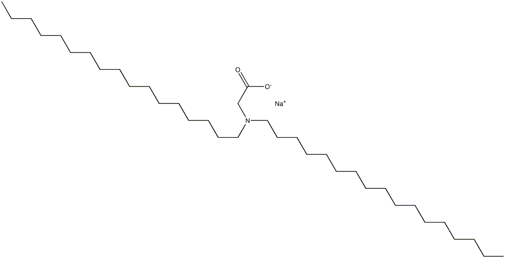 N,N-Diheptadecylglycine sodium salt Struktur