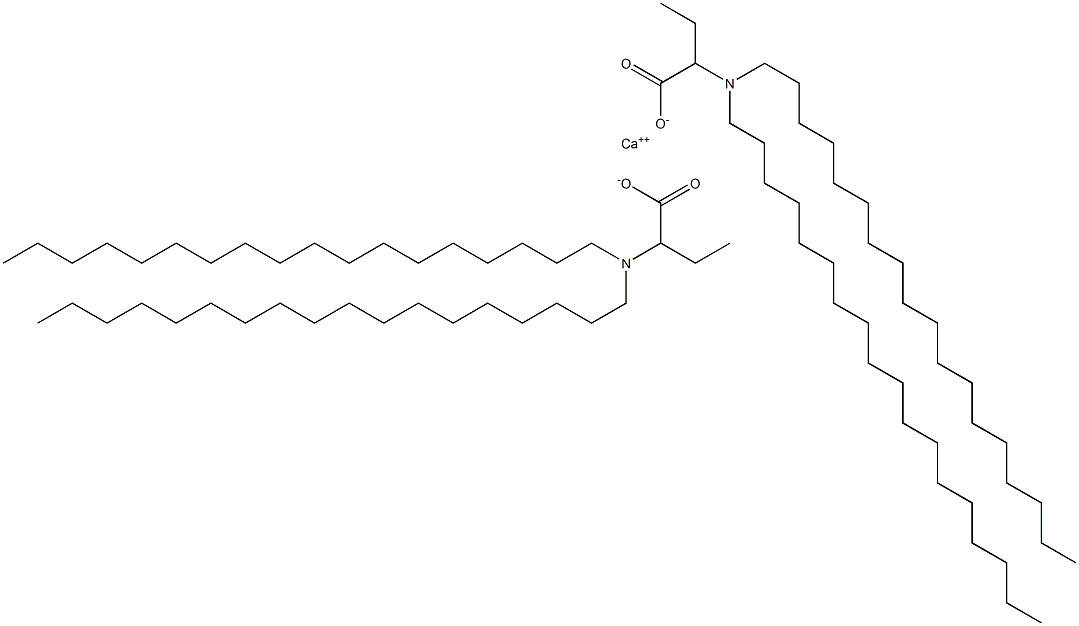 Bis[2-(dioctadecylamino)butyric acid]calcium salt Struktur