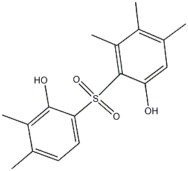 2,2'-Dihydroxy-3',4,4',5,6-pentamethyl[sulfonylbisbenzene] Struktur