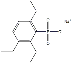 2,3,6-Triethylbenzenesulfonic acid sodium salt Struktur