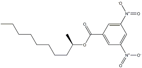 (-)-3,5-Dinitrobenzoic acid (R)-1-methylnonyl ester Struktur