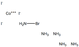 Bromopentamminecobalt(III) iodide Struktur