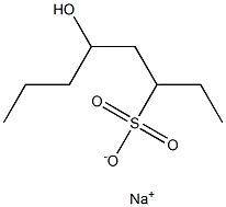 5-Hydroxyoctane-3-sulfonic acid sodium salt Struktur