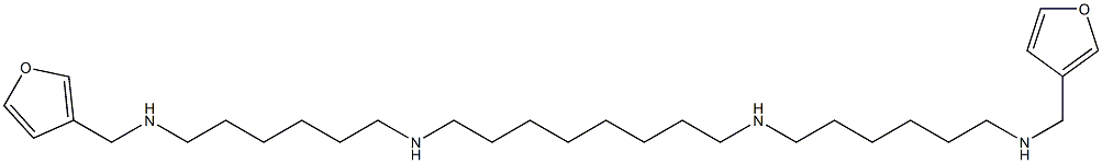 1,26-Di(3-furyl)-2,9,18,25-tetraazahexacosane Struktur