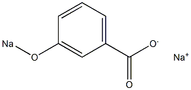 m-(Sodiooxy)benzoic acid sodium salt Struktur