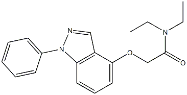 1-Phenyl-4-[[(diethylamino)carbonyl]methoxy]-1H-indazole Struktur