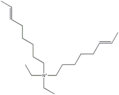 N,N-Diethyl-N,N-di(6-octenyl)aminium Struktur