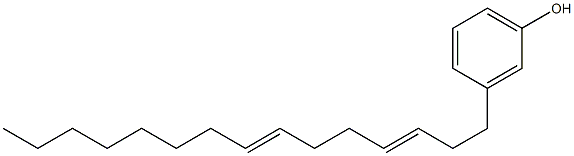 3-(3,7-Pentadecadienyl)phenol Struktur