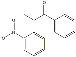 1-Nitro-2-(1-benzoylpropyl)benzene Struktur