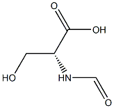 (2R)-2-(Formylamino)-3-hydroxypropionic acid Struktur