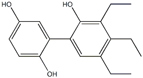 3',4',5'-Triethyl-1,1'-biphenyl-2,2',5-triol Struktur